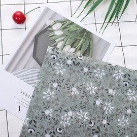TOPINCN Tela de Algodón de 50x50cm, 3 Tipos, 7 Uds., Bricolaje, Cuadrados Surtidos, Ropa de Cama Precortada, Paquete de Cuartos Portátiles, Costura (Serie Gris)
