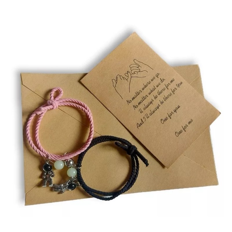 Dtup Duo Pulseras Estilo Coreano Astronauta Amigos Novios Brilla