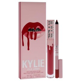 Matte Lip Kit - 503 Bad Lil Thing by Kylie Cosmetics for Women - 2 Pc 0.10oz Matte Liquid Lipstick, 0.039oz Lip Liner