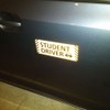 TOTOMO Student Driver Magnet Sticker - (Set of 2) 10"x4"