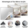 Adrattnay Silver Acrylic Mirror Sheets 1/8 Thick, 3Pack 8"x 8"
