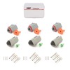 DT Connector 3 Pin Gray IP67 Waterproof Electrical Wire Connector