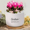 DecStic Hairdresser Definition Planter Ceramic Family Phrase Round Flower Pots