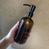16oz Empty Stainless Steel Pump Bottles Dispenser 2 Pack Amber