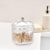 JynJyn 2-Pack Scrunchies Holder, 30oz Q-tip Holder, Plastic Bathroom Canisters,