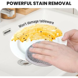 Trapos de Limpieza de Alambre Multiusos,Trapos para Lavar Platos en húmedo y seco,Trapos de Alambre para Lavar Platos,Trapos de Alambre de Doble Capa,Paño De Cocina Multifuncional De Alambre (5)