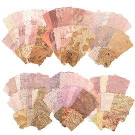Acidea 168 Blatt ScrapbookPapier, 6er Pack geprägtes strukturiertes Papier sortiertes Set, Vintage Scrapbooking Papier für DIY Junk Journal Scrapbooking Collage Karte Verzierung Materialien
