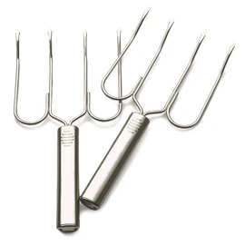 RSVP International Endurance® Stainless Steel Turkey & Roast Lifters, Set of 2 | Transfer Turkey or Ham Easily | Long Handles for Strong Grip | Dishwasher Safe | Great for Thanksgiving