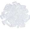 TA-VIGOR 200Pcs Rubber End Caps 2mm ID Flexible Round Thread