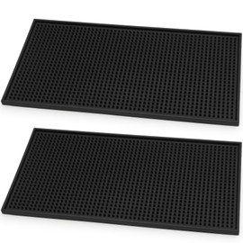 XIANGLONGY Barmatte aus Gummi, Barman-Matte 30 x 15 cm, rutschfeste Barmatte, geeignet für Bar, Café, Restaurant, Küche, Club, Büro (30 x 15 cm, 2 Stück)