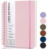 ABERLLS Pink Lined Spiral Journal Notebook with 160 Pages, 8×5.7in,