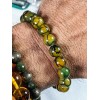 RAYON Dragon Skin Agate bead bracelet for MEN Stretch 10mm