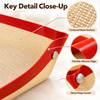 Reusable Silicone Baking Mat for Oven Baking – Nonstick, Snap-Corner