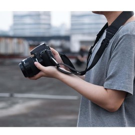[Yullmu] New 3 Layer Camera Strap, Camera Neck Strap, SLR Camera Anchor Design, Adjustable Length, Black