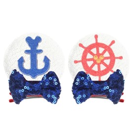 CLGIFT Minnie Ears Baby/Toddler Headband, Minnie Baby Ears, Toddler Headband (Cruise Hair Clip)