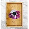 Bam & Boo Natural Bamboo Serving Tray Modern Rectangular (Bamboo,