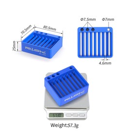 Juscycling Spoke Nipple Storage Box - Professional Bicycle Wheel Building Organizer (13G/14G/15G Compatible) | 48-Piece Capacity