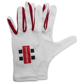 Gray-Nicolls Pro Full Finger Batting Inners, White, Right