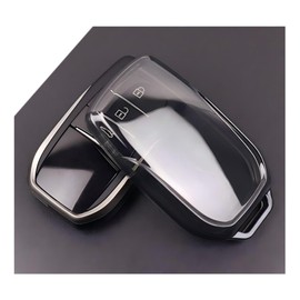 Toyota Corolla Cross Smart Key Case TPU Pro Material Key Protective Cover [360 Degree Full Protection, Shockproof, Waterproof, Easy Installation, Premium Smoke Black] NEW COROLLA CROSS ZVG13 / ZVG16