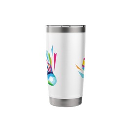 Badminton Shuttlecock Racquet Sport Badminton Pop Art Stainless Steel Insulated Tumbler