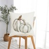 SHAPTOY Fall Autumn White Pumpkin Throw Pillow Covers 16x16 Inch