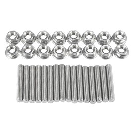 A ABSOPRO Exhaust Manifold Bolt Stud Manifolds for Ford F-150 (Set of 16)