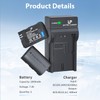 LP LP-E6 LP-E6N Battery and Charger Pack, 2-Pack 2600mAh Battery