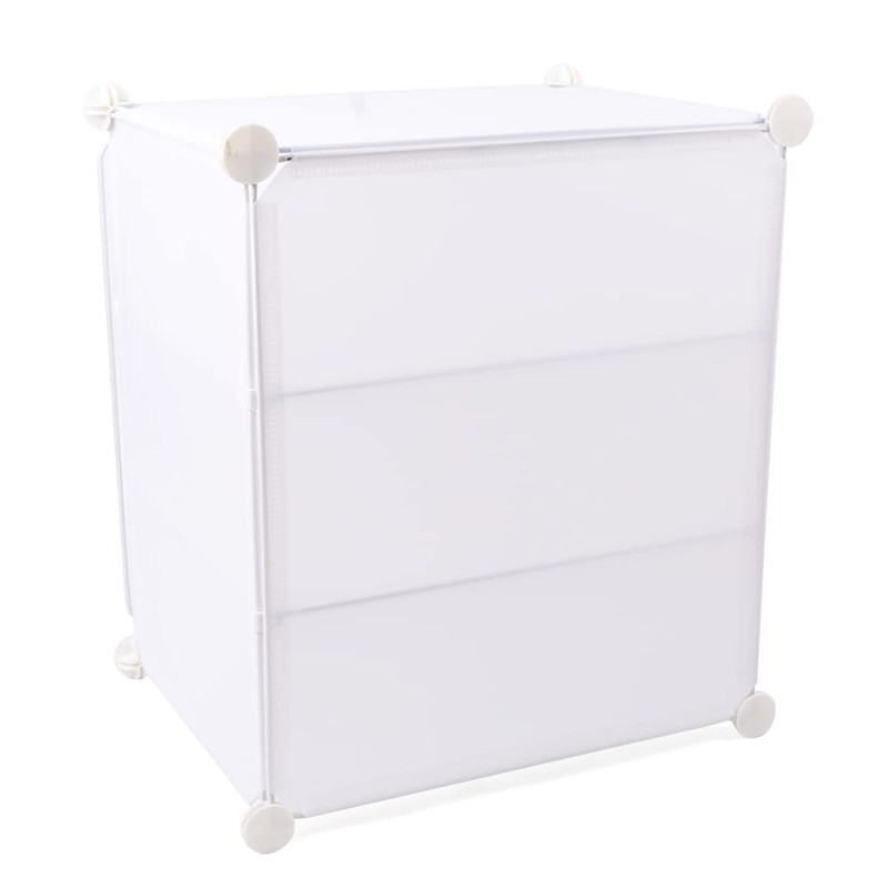 16 Pack Shoe Storage Boxes for 96 Pairs Shoes, Stackable