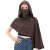 HidmFaw Post Apocalyptic Cowl Cloak Medieval Cosplay Hooded Shawl Scarf