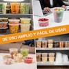 JEECOLI Juego de 60 Tuppers para Comida con Tapas Herméticas