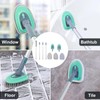 3 in 1 Tile Tub Shower Scrubber,Cleaning Brush with 58"