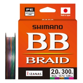シマノ(SHIMANO) PEライン BBブレイド 300m LD-M74Y 2.0号 マルチカラー