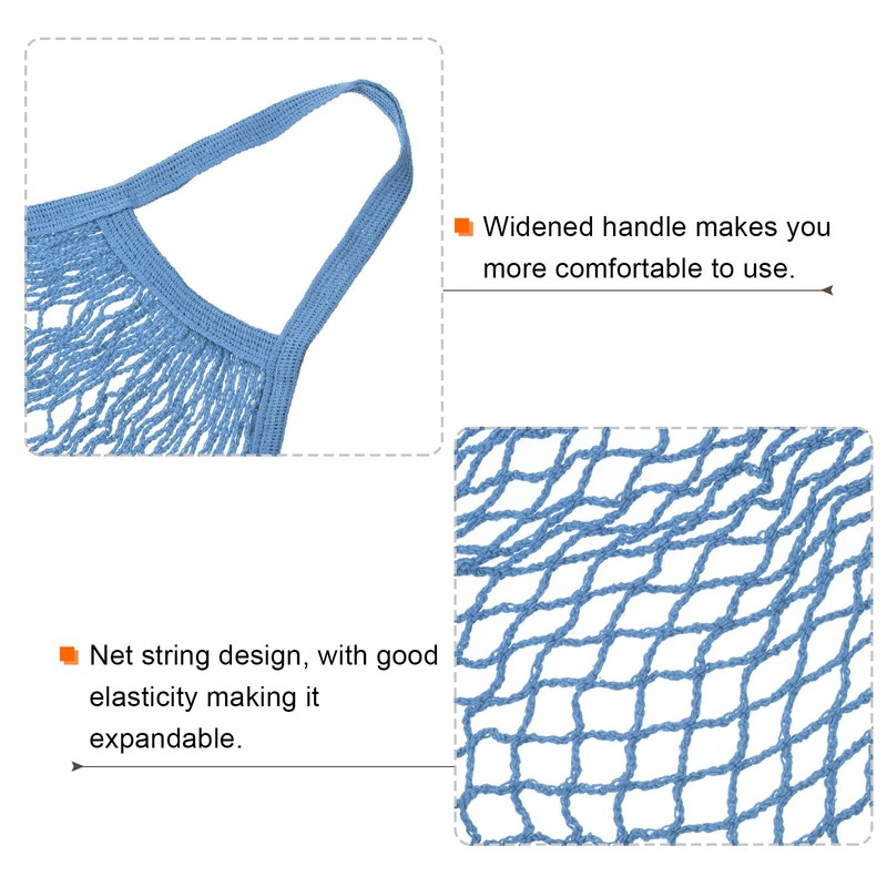 sourcing map Cotton Mesh Bag, 15x13.8 Reusable Washable Mesh Net