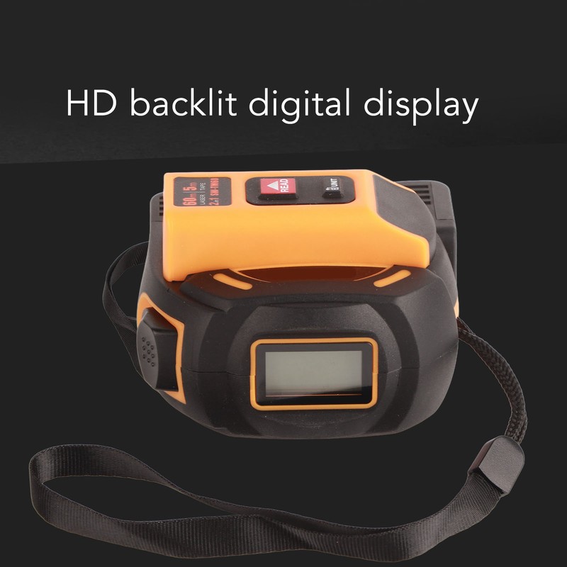 Laser Tape Measure High Accuracy ABS Housing Manganese Steel Digital