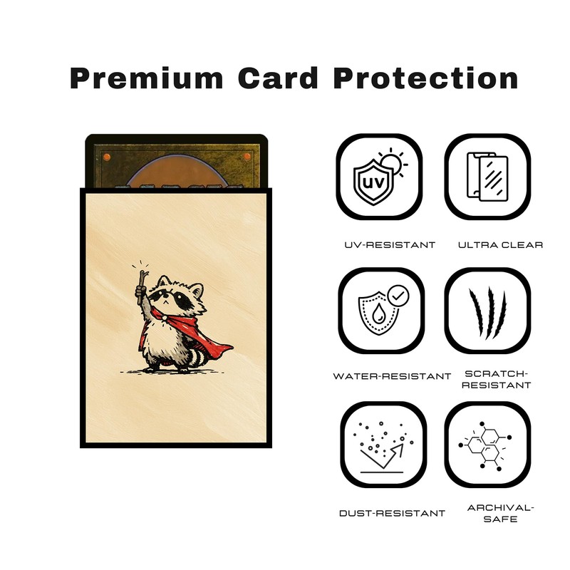 Trading Card Sleeves – 100 Count – Smooth Matte Art