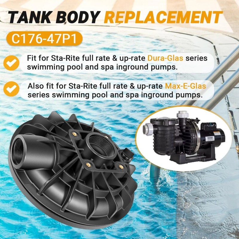 for Pentair (C176-47P1) Tank Body Replacement Sta-Rite Max-E Glas &