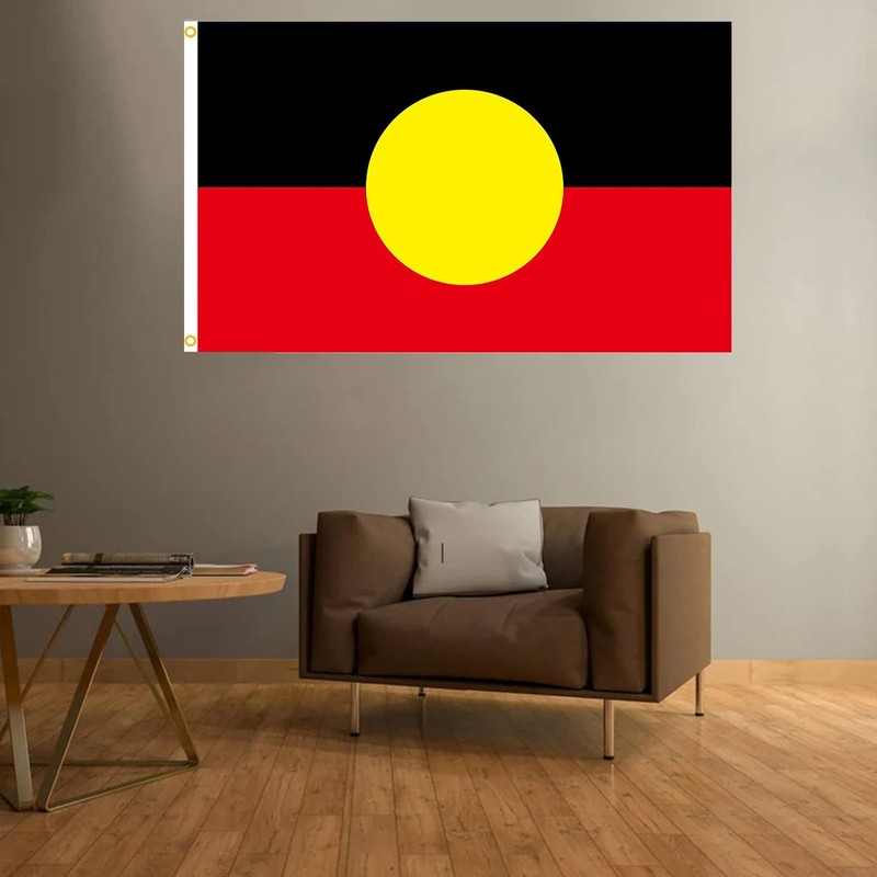 Aboriginal Flag of Australia, 150 x 90 cm, Black Red