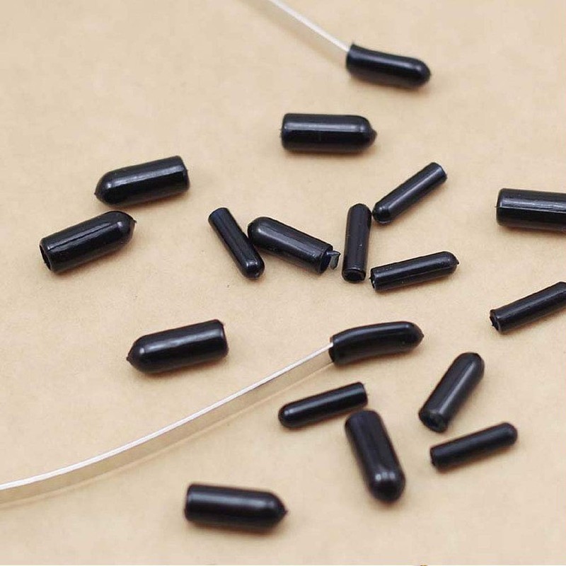 200 Pcs Headband Rubber End Caps Replacement Cap Cover for