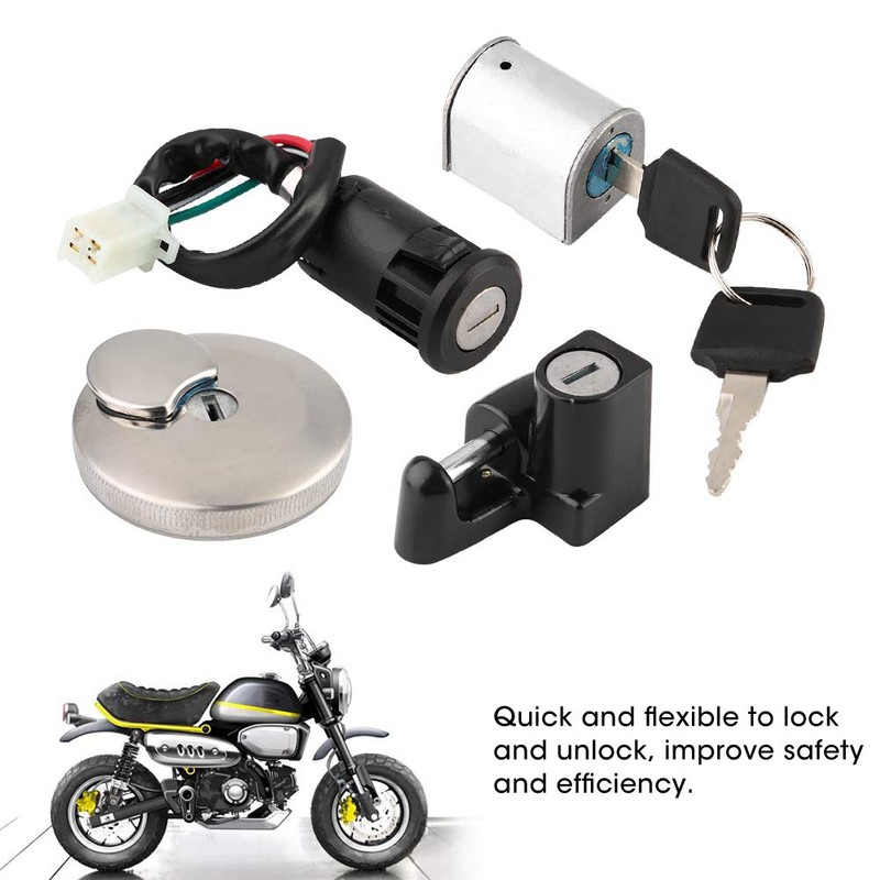 Helmet Lock, Ignition Lock, Lock + Key Set, Motorcycle Ignition