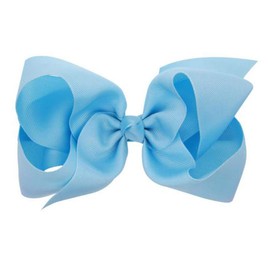 Hair Clips Boutique Hair Bows Alligator Clip for Women Girl Hairpin 6 Inch Large Cheer Bow Clip Handmade Bowknot Barrettes Hair Accessories TSFJ02 (Light Blue)