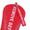 SHABIER Red Golf Head Cover with Remove Before Flight Design