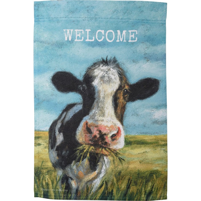 Primitives by Kathy Welcome Decorative Garden Flag