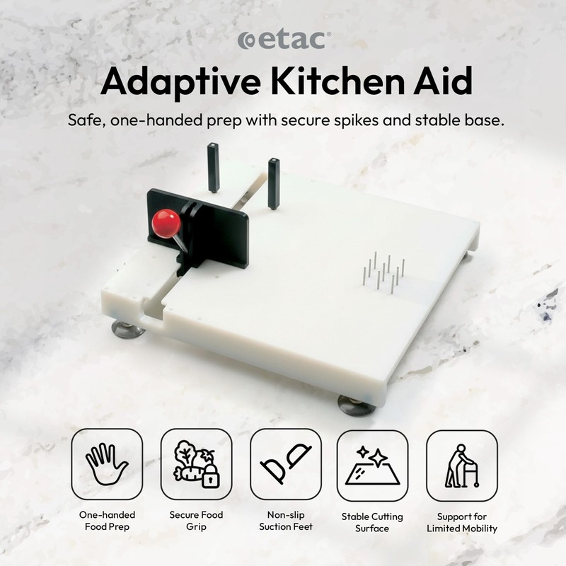 Etac Fix Preparation Board – One Handed Adaptive Cutting Board