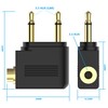 HIEbee Dual 3.5mm Male to 3.5mm Female Airplane Headphone Adapter