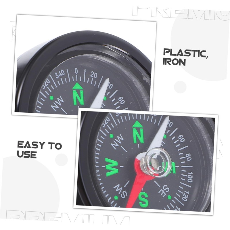Abaodam Bicycle Compass Hiking Compass Navigation Mini Pocket Compass Camping