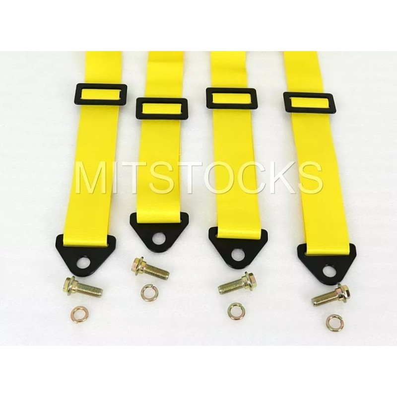 TANAKA 1 TANAKA UNIVERSAL YELLOW 4 POINT BUCKLE RACING SEAT