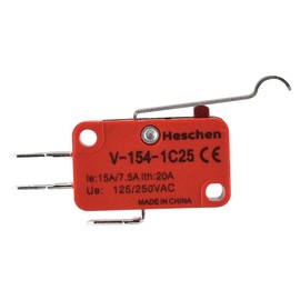 Heschen Micro switch V-154-1C25 SPDT Crank type 20A 250VAC 2 Pack