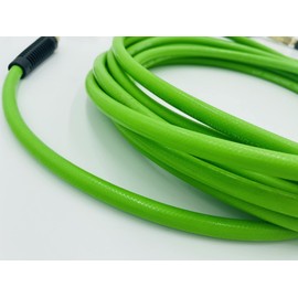 DP Dynamic Power Polyurethane Braided Air Hose 1/4" X 25 Ft with 10 pcs Air Compressor Accessories KIT, 200 PSI.