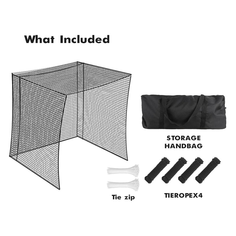 Fahnemt Golf Batting Cage Net for Indoor or Outdoor Golf