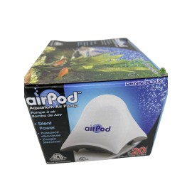 Penn-Plax Penn Plax Air Pod Aquarium Air Pump Ultra Quiet Compact Dome Shape 20 gallon